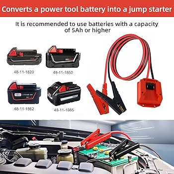 ジャンプスタートの詰め合わせ Amazon | ミルウォーキー20Vバッテリー用アダプター付きジャンプ