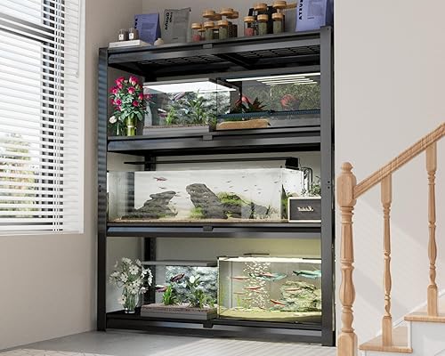 Miniatura 8 de PrimeZone Estantería de garaje resistente de 40 pulgadas de ancho, 2200 libras, estantes de almacenamiento de 4 niveles, estante de alambre de metal