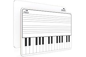 Scribbledo 11 x 14 Inch Dry Erase Music Staff Whiteboard
