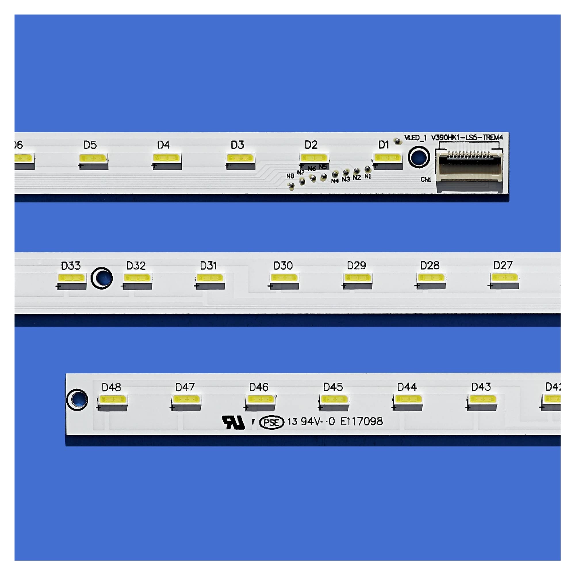 GTHAD [TV accessories] LED Backlight Strip For Panasonic TX-L39EM5B 39/210G 39" TV VLED_1 V390HK1-LS5-TREM4