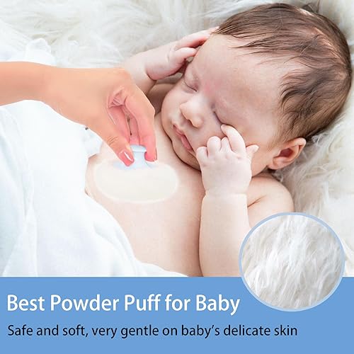 Miniatura 4 de Soplo de polvo corporal y recipiente, contenedor de polvo corporal vacío portátil de 3.15 pulgadas para polvo suelto para mujeres bebés, caja de