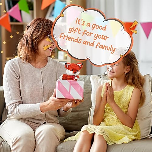 Miniatura 6 de Kit de ganchillo para principiantes, kit de ganchillo de animales, kit de ganchillo para principiantes con tutoriales en video instructivos y paso a