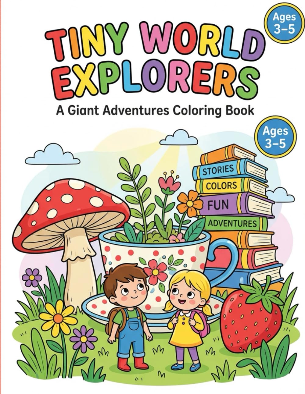 Tiny World Explorerers: A Giant Adventures Coloring Book