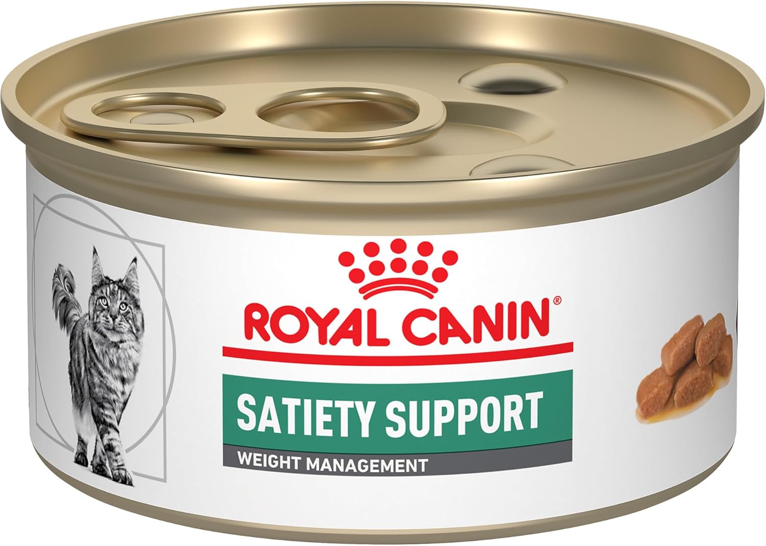 Royal Canin Veterinary Diet Feline Satiety Support Weight Management Adult Thin Slices in Gravy Cat Food, 3 oz (Pack of 24)