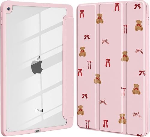 Idocolors Cute Bear Case for iPad 7th/8th/9th Gen 10.2 ", Cl