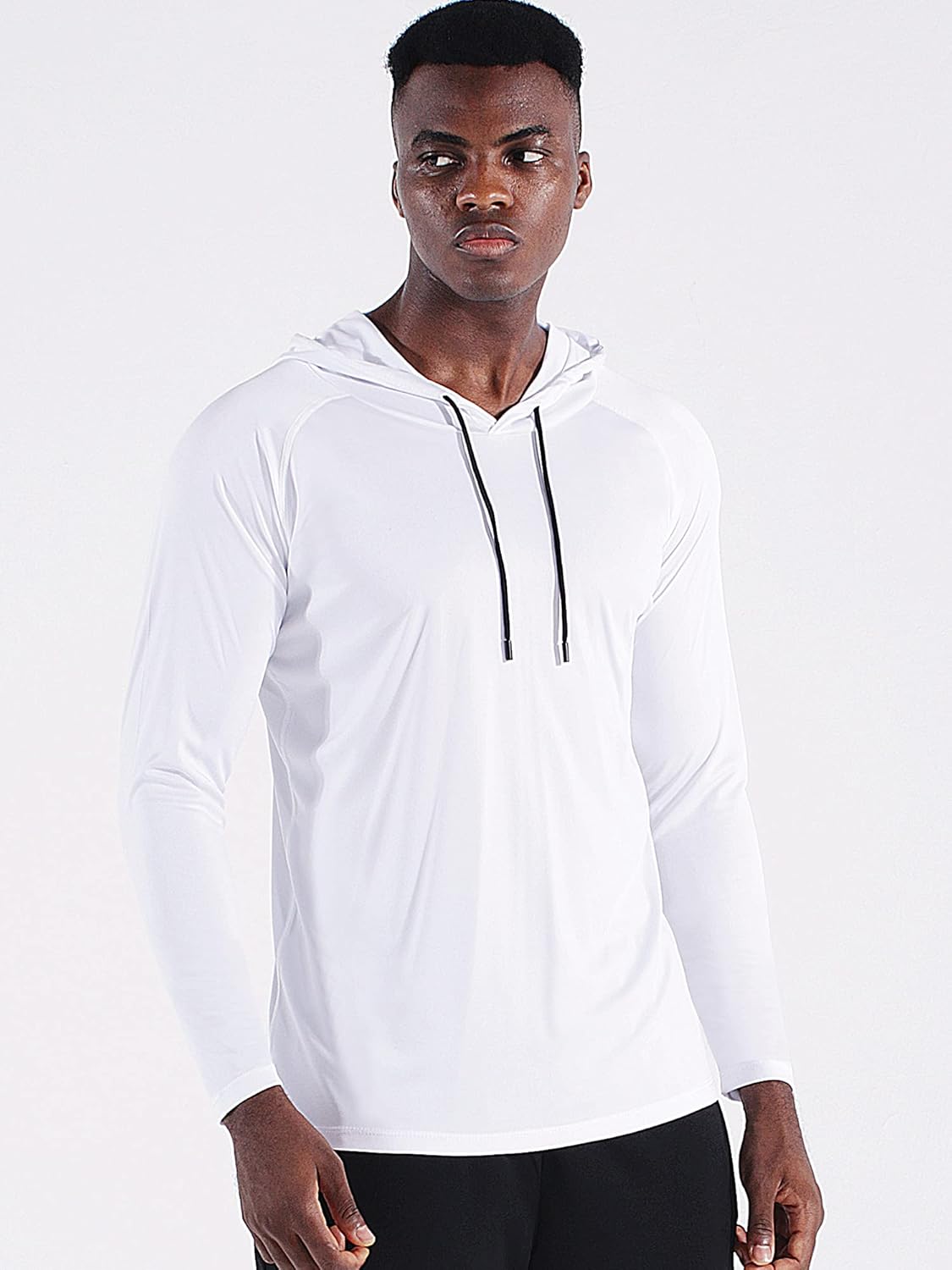 CADMUS Men's Workout Long Sleeve Fishing Shirts UPF 50+ Sun Protection Dry Fit Hoodies - Image 5