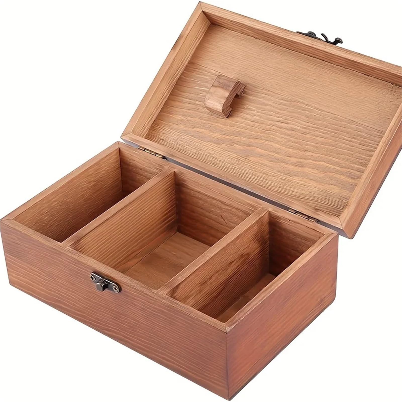 wooden sewing box Wooden Sewing Box Vintage For Household Sewing Thread Set for Camping Home DIY(Only the box)
