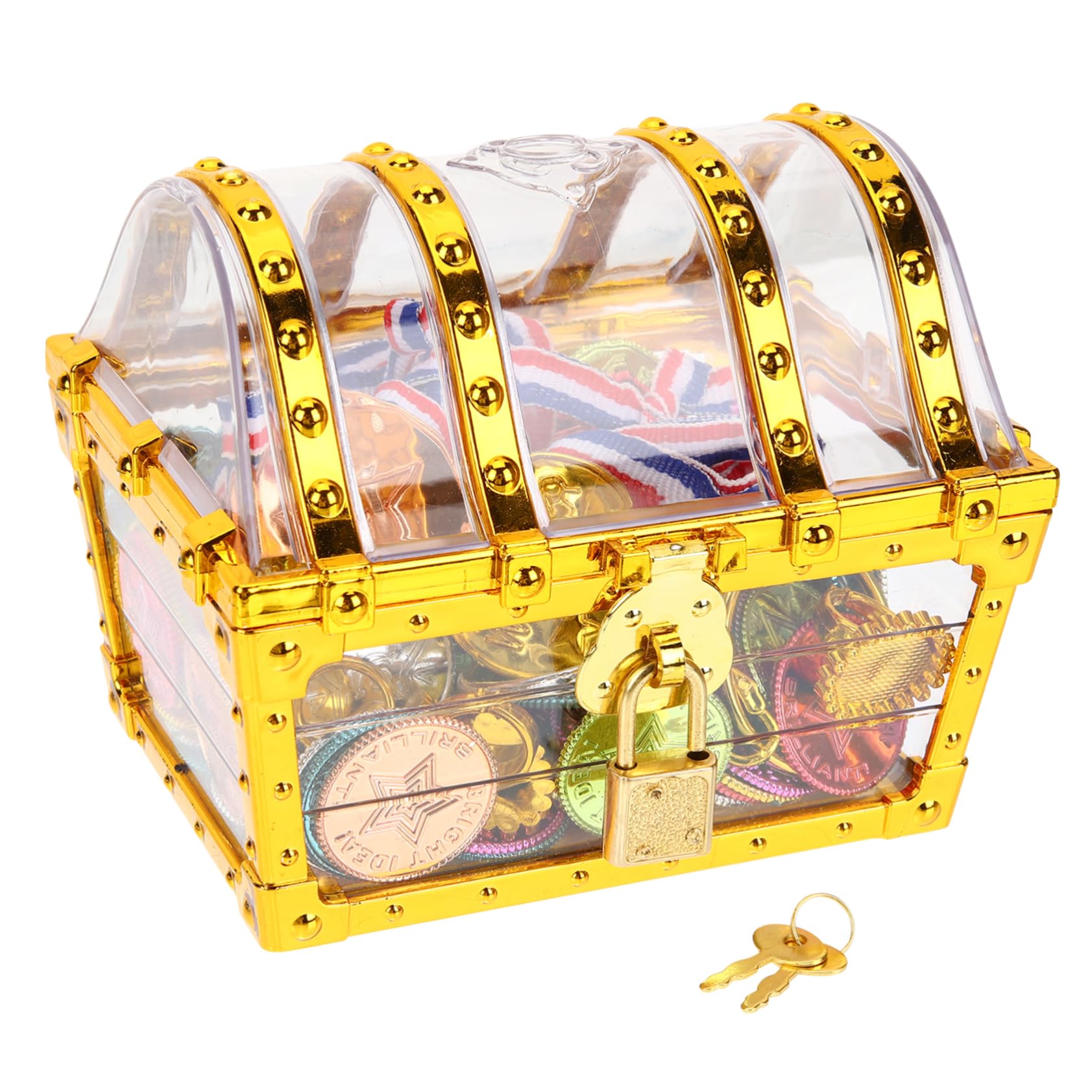 Jouets de pirate coffre au trésor accessoires de fête thématique pour garçons et filles
