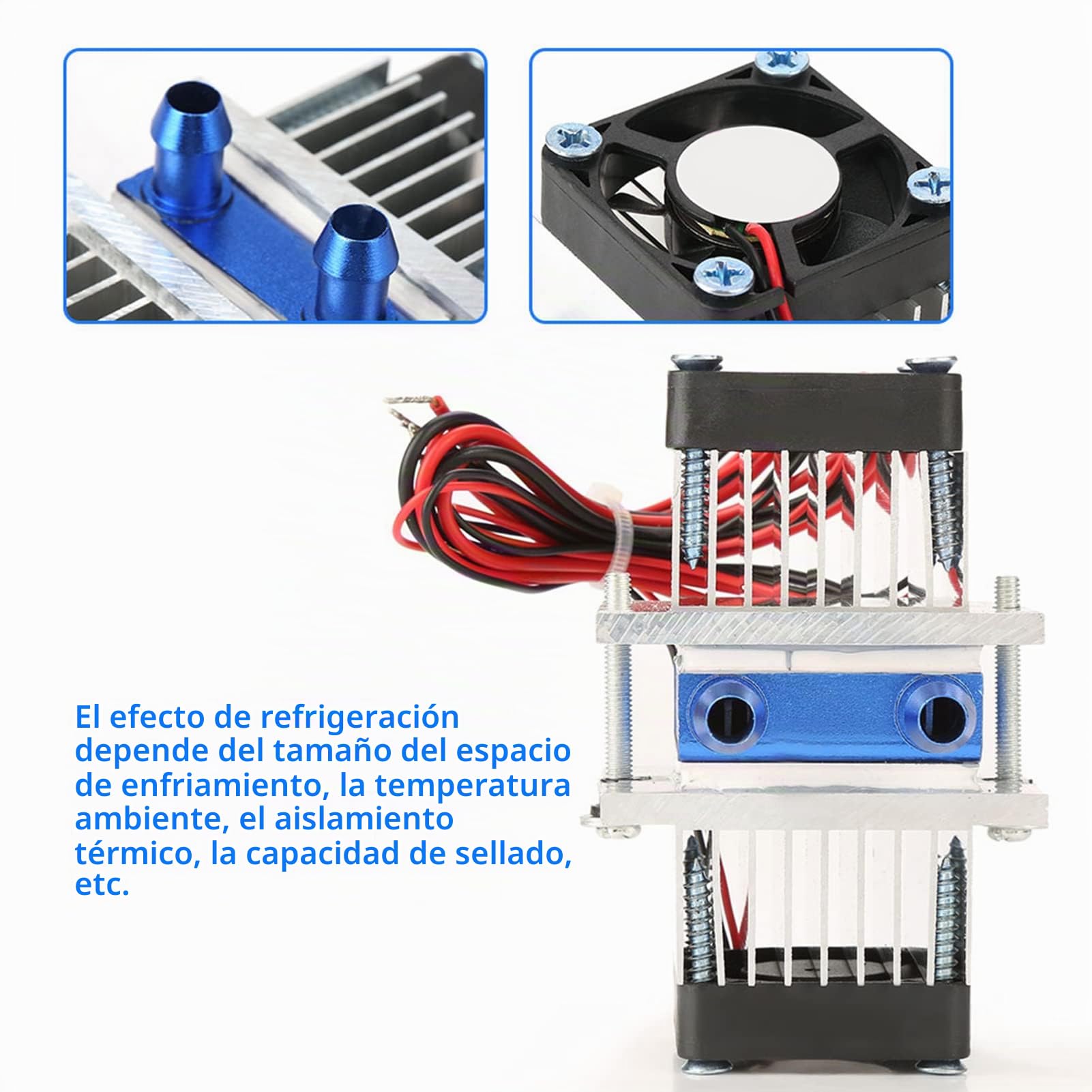 Placa de refrigeración por agua, 120 W, semiconductor
