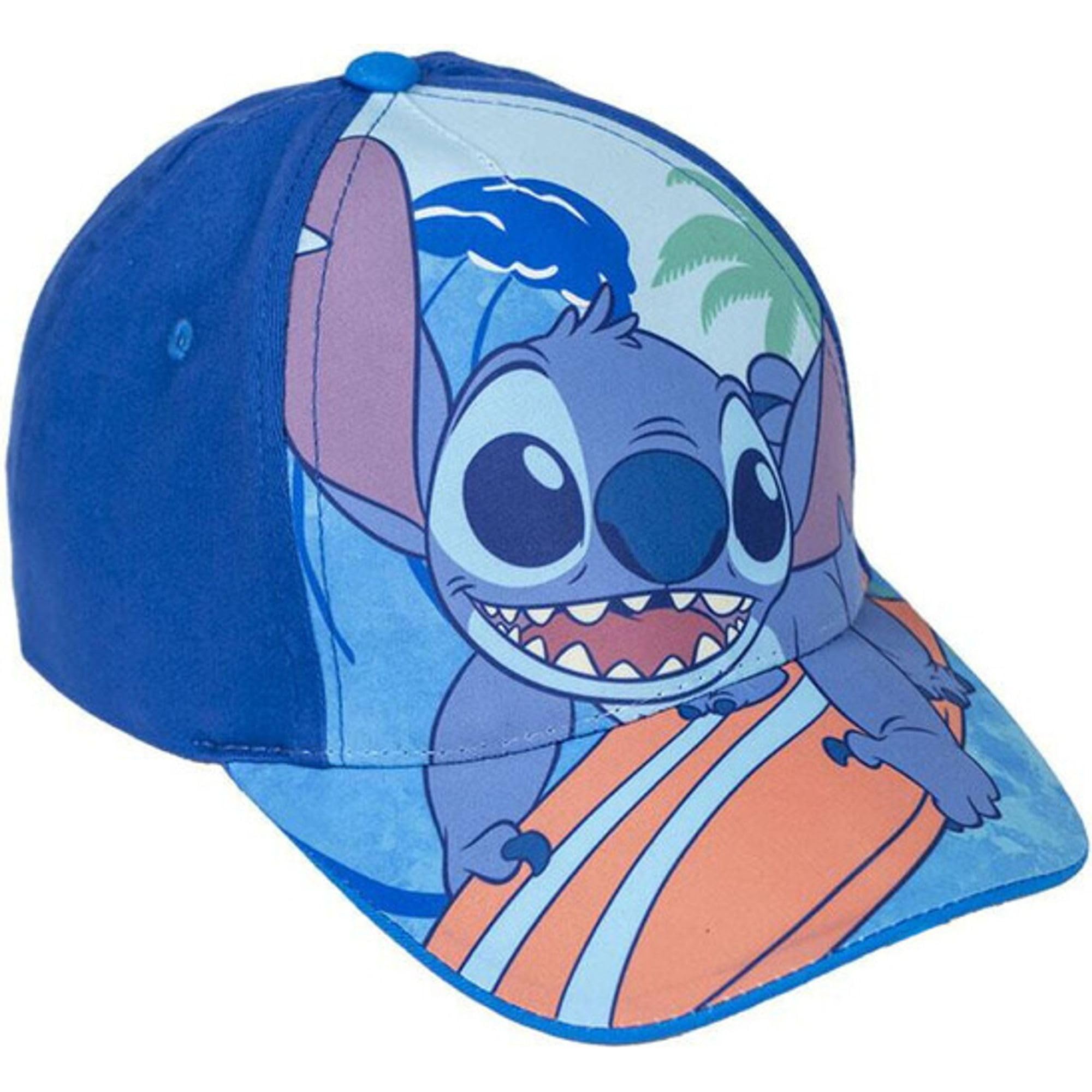 Gorra Infantil con Visera de Stitch - Color Azul - Medida de 53 cm - Elaborada con 65% Algodón y 35% Poliéster - Estampado de Stitch - Producto Original Diseñado en España