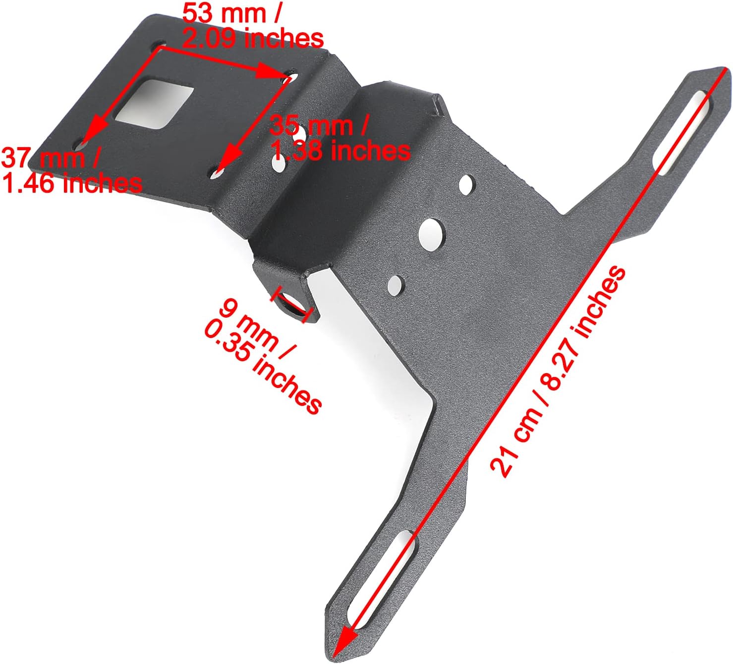 Areyourshop Motorcycle License Plate Bracket Mount, License Plate Holder Frame Bracket fits for Kawasaki ZX-6R 2019-2021