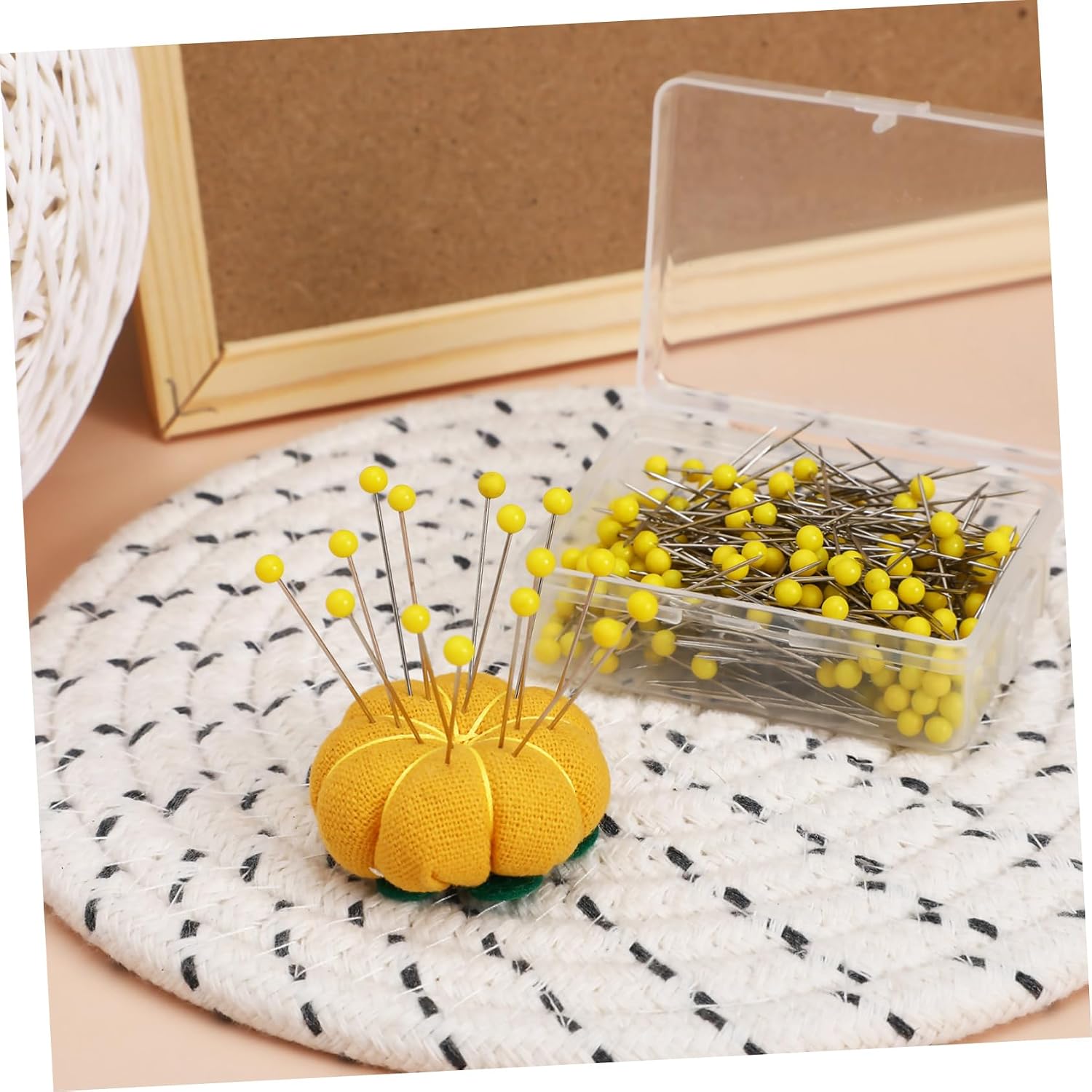 500Pcs Glass Head Pins for Jewelry Making Straight Quilting Pins with Wire User Friendly Design for Crafts and Sewing Projects