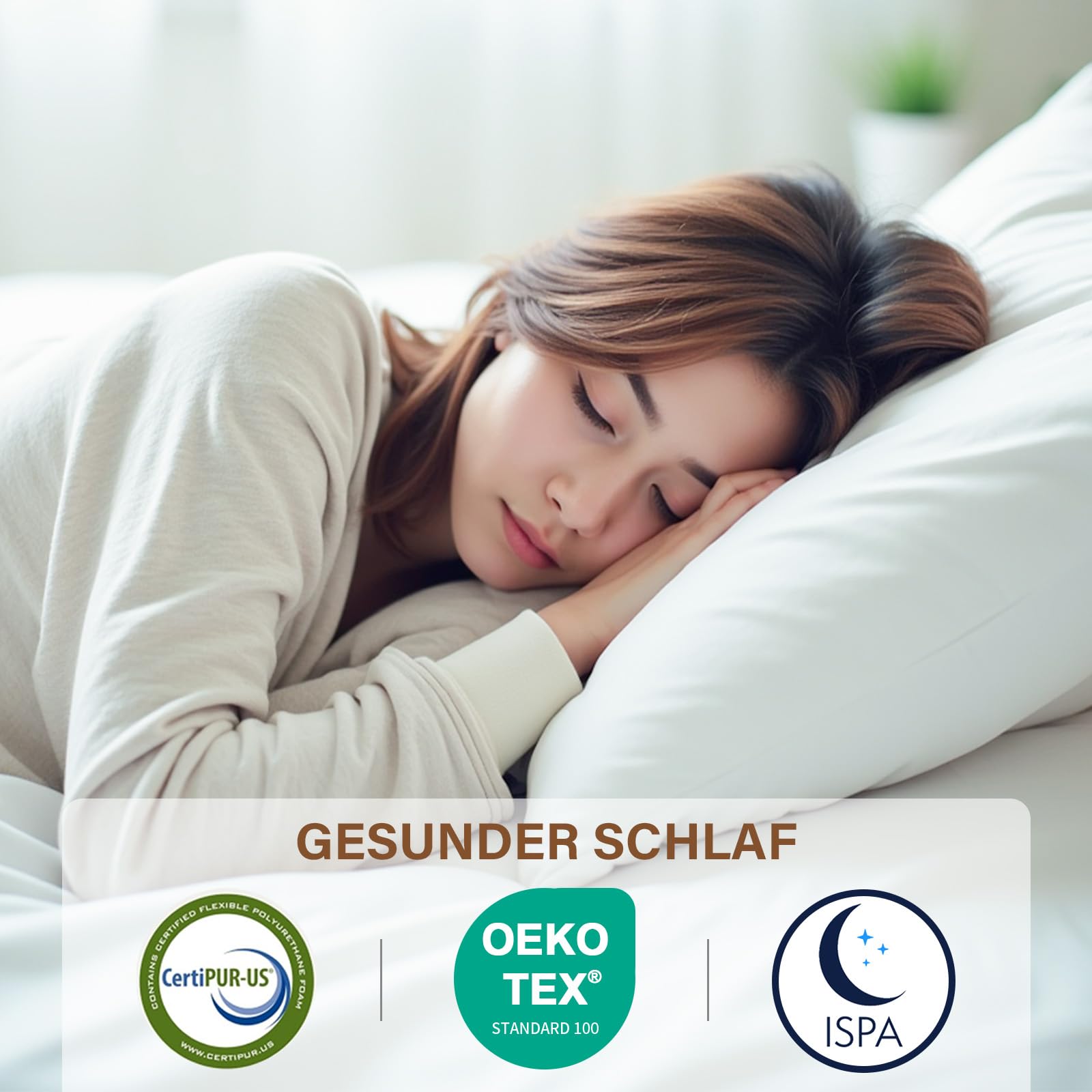 DEWINNER 140x200 cm Memoryschaum Matratze, 25 cm Hoch Schaumstoffmatratze, H2/H3 Wendematratze, Oeko-TEX 100 Zertifiziert, Atmungsaktiv, Hypoallergen & Orthopädisch