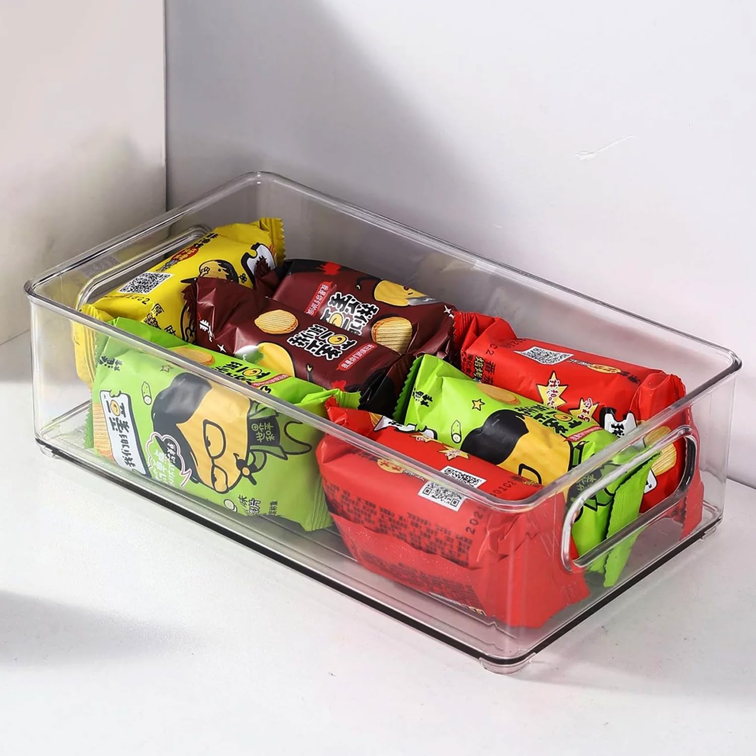 ShelfShaper Przezroczyste plastikowe pojemniki do przechowywania, idealne do organizacji kuchni lub spiżarni, organizowania i przechowywania, organizer na lodówki, plastikowe pojemniki do organizacji