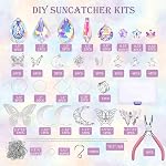 Lyukii 300Pcs DIY Catchers solaires Faire des kits Artisanat pour adultes cristal Catcheurs solaires pour fenêtre Suspension soleil Catcher avec chaîne Rainbow Maker cristal prismes Décor pour la maison jardin fête mariage ornement