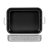 Home Salt N’Pepper Teglia Forno in Alluminio, Rivestimento Antiaderente, 35×25 cm