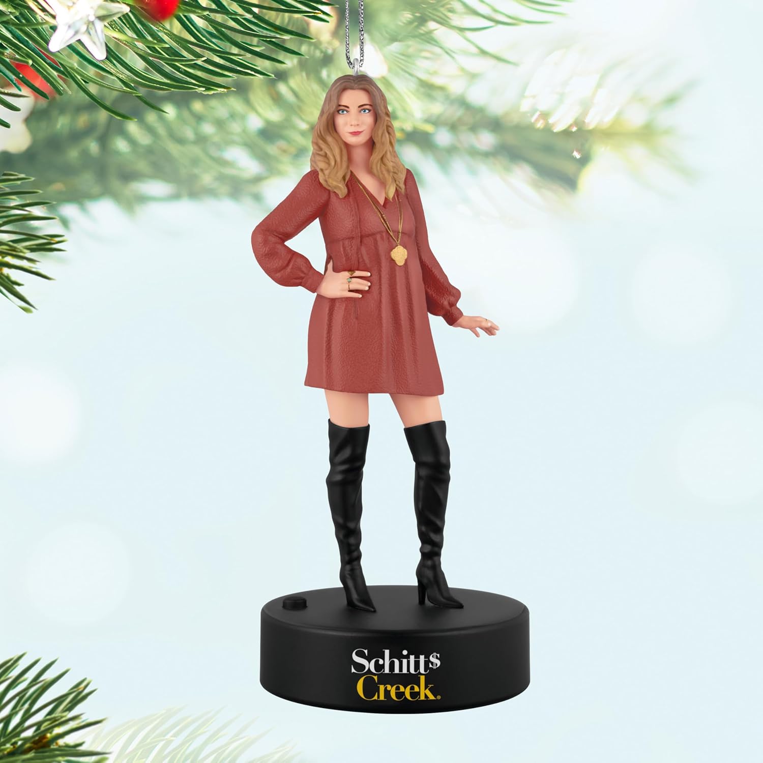 Hallmark Keepsake Christmas Ornament, Schitt's Creek Alexis Rose with Sound, TV Show Gifts