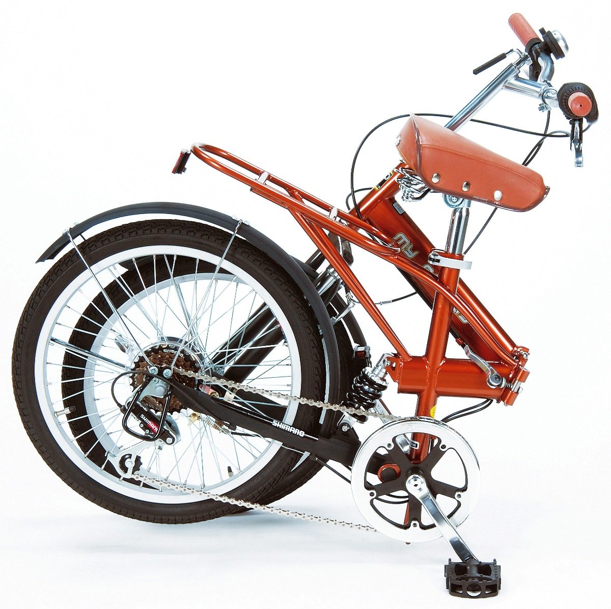 Amazon | マイパラス(MY PALLAS) 折畳自転車20型6段ギア・Wサス M-60B 