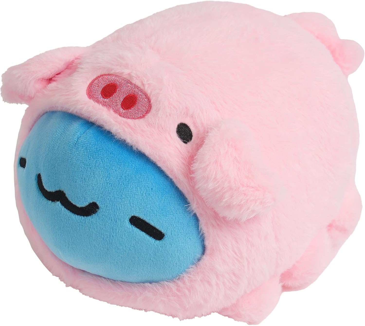 Pink Pig Costume Plush 8.3", Officially Licensed Adorable Piggy Character Collection, Lucky Chubby Soft Stuffed Animal, Ideal Valentine Birthday Gift, Cuddly Pillow Pet, Anime Plushie image 5