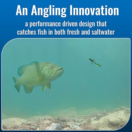 Miniatura 6 de GOTOUR Señuelos de pesca suaves pre-aparejados, señuelos de lubina sin malas hierbas, cebos de natación para agua dulce y salada, cebos de cola de