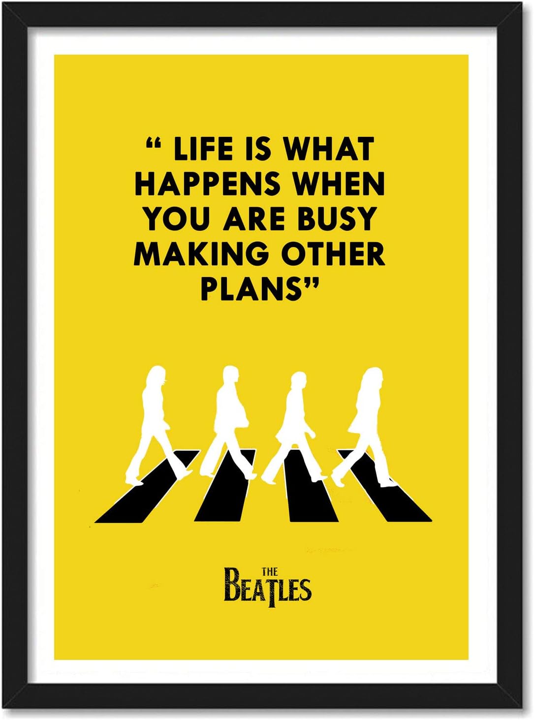Good Hope The Beatles Framed Poster 10x13 Inch – Music Band Wall Art, Classic Rock band, Rock Legend Decor, Gift for Fans, john Lennon, Rock Band, for living Room, Bedroom, home, Office, hostel.