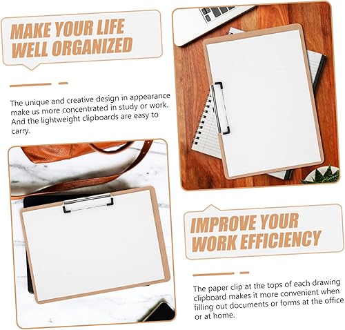 Miniatura 5 de Ciieeo 3 unids tablero de escritura carpetas de oficina, organizador de carpetas de archivos, organizador de pintura, portapapeles, boceto, tablero