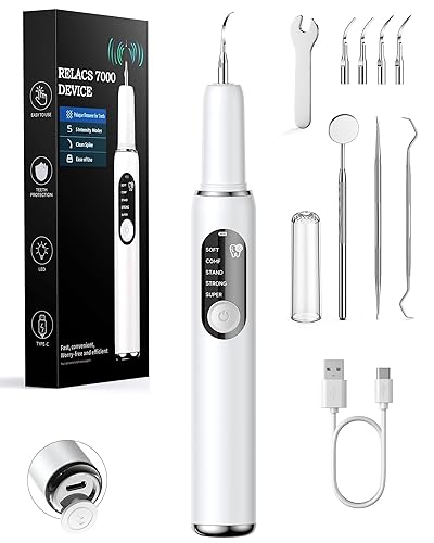 RELACS 7000 Plaque Remover for Teeth, Tartar Remover for Teeth,