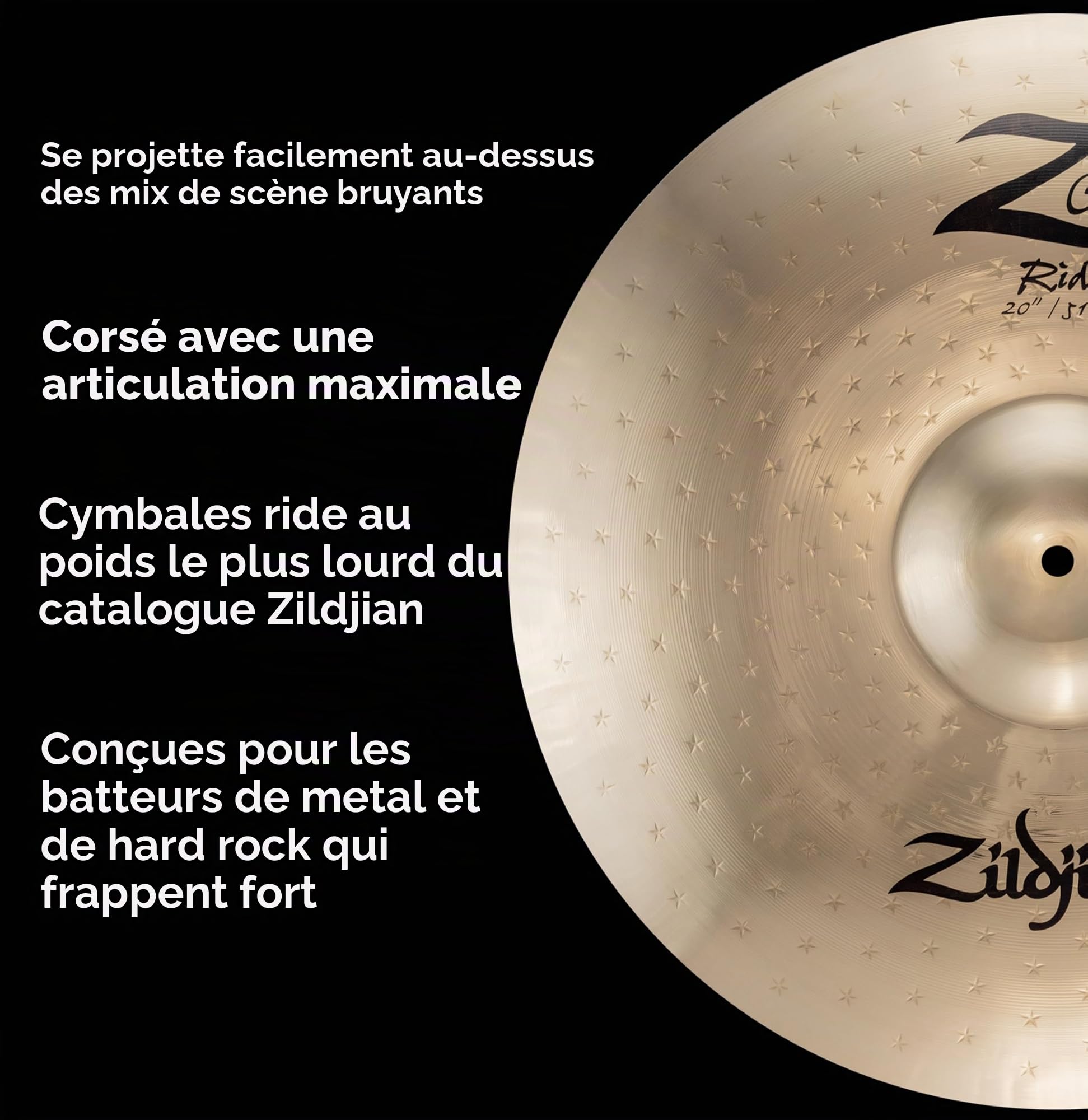 ZILDJIAN Z40120 Z Custom Cymbale 20" ride