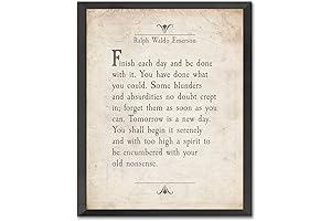 5x7 Print Inspirational Quote Finishes Each Day