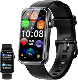 Fempoin 1.47" HD Smartwatch for Women Men: 28 Sport Modes, IP68 Waterproof, 24/7 Heart Rate Sleep SpO2 Tracker