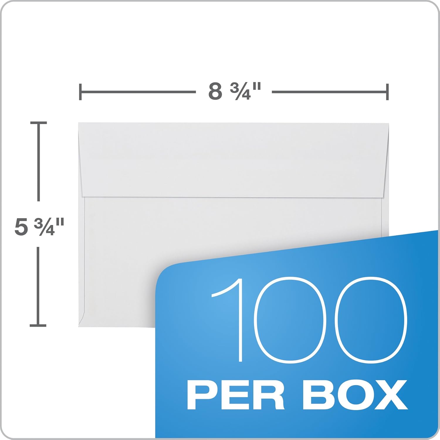 Quality Park A9 Greeting Card Envelopes, Self Seal, 5-3/4 x 8-3/4, 24 lb White, for Half-Fold Greeting Cards, Invites & Photos, 100 Per Box (QUA10750) : Greeting Card Envelopes : Office Products