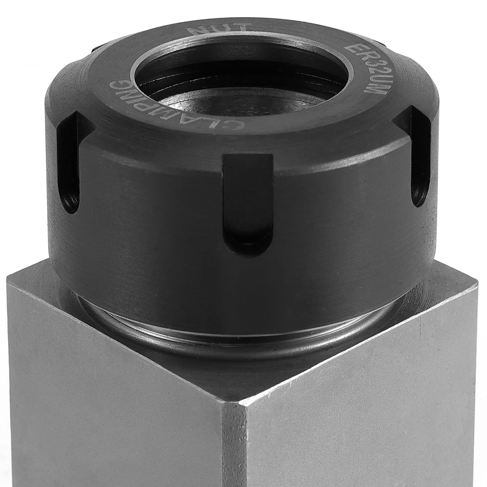 Split Collet Block Collet Block ER 32 Square - Hard Steel CNC Milling Tool With Collet Nut ...