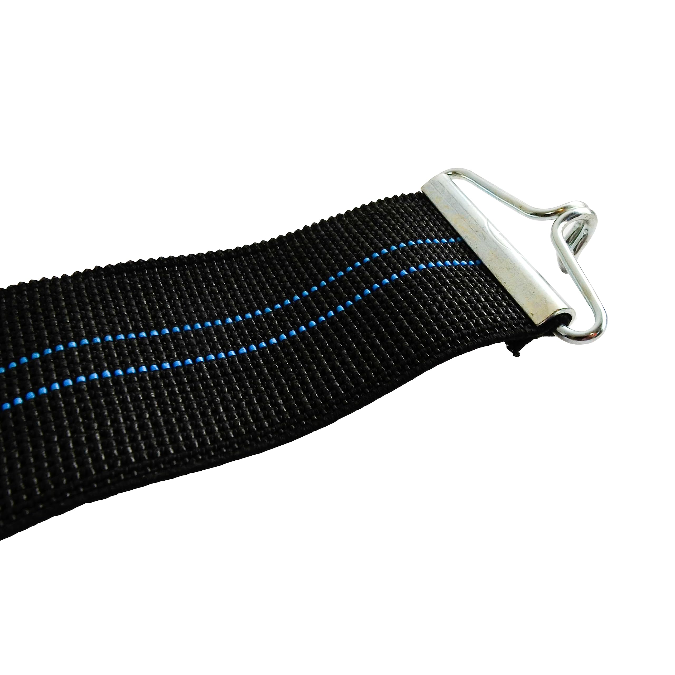 P17 - CINGHIA ELASTICA RETE LETTO | Cinghia Elastica con Gancio per Rete Letto | Set 6 Pezzi | Lunghezza a Riposo 49 cm | Lunghezza Max Estensione 65 cm | Gancio Adatto per Fori NON Inferiori a 5 mm