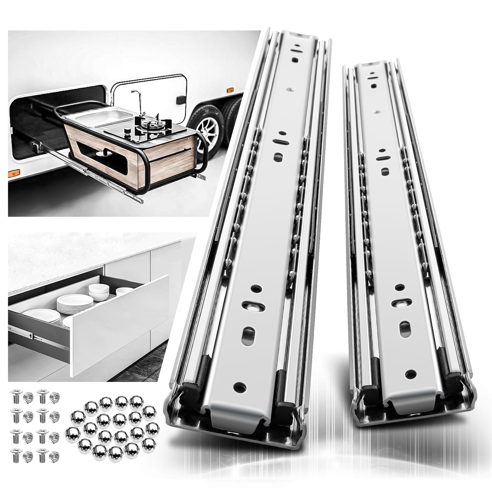 Heavy Duty Drawer Slides - 150lb Capacity -1 Heavy Duty Drawer Slides - 150lb Capacity -1