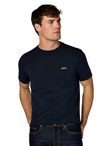 BOSS Men's Contrast Logo Cotton Stretch T-Shirt