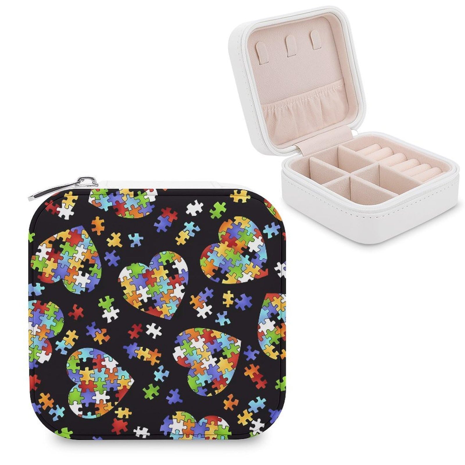Boîte à bijoux de voyage en flanelle pour vos vacances
