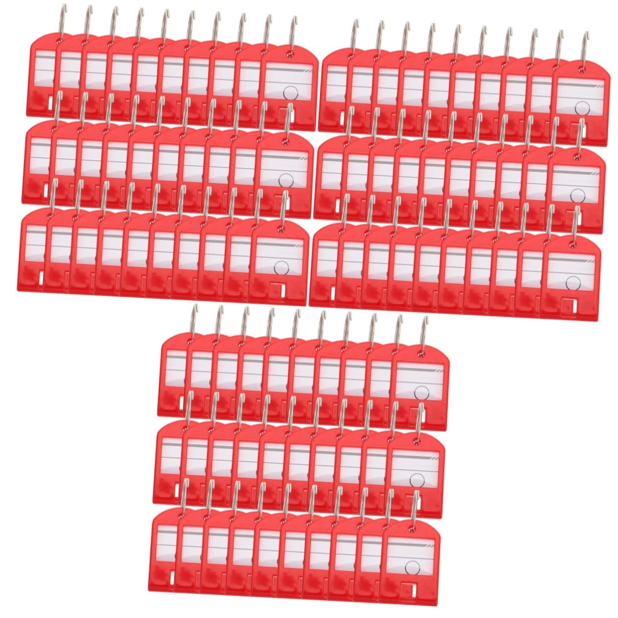 STOBOK 105pezzi Etichette Per Chiavi Colorate Tag Identificativi Organizer Per Chiavi Flessibili Per Casa Ufficio e Hotel