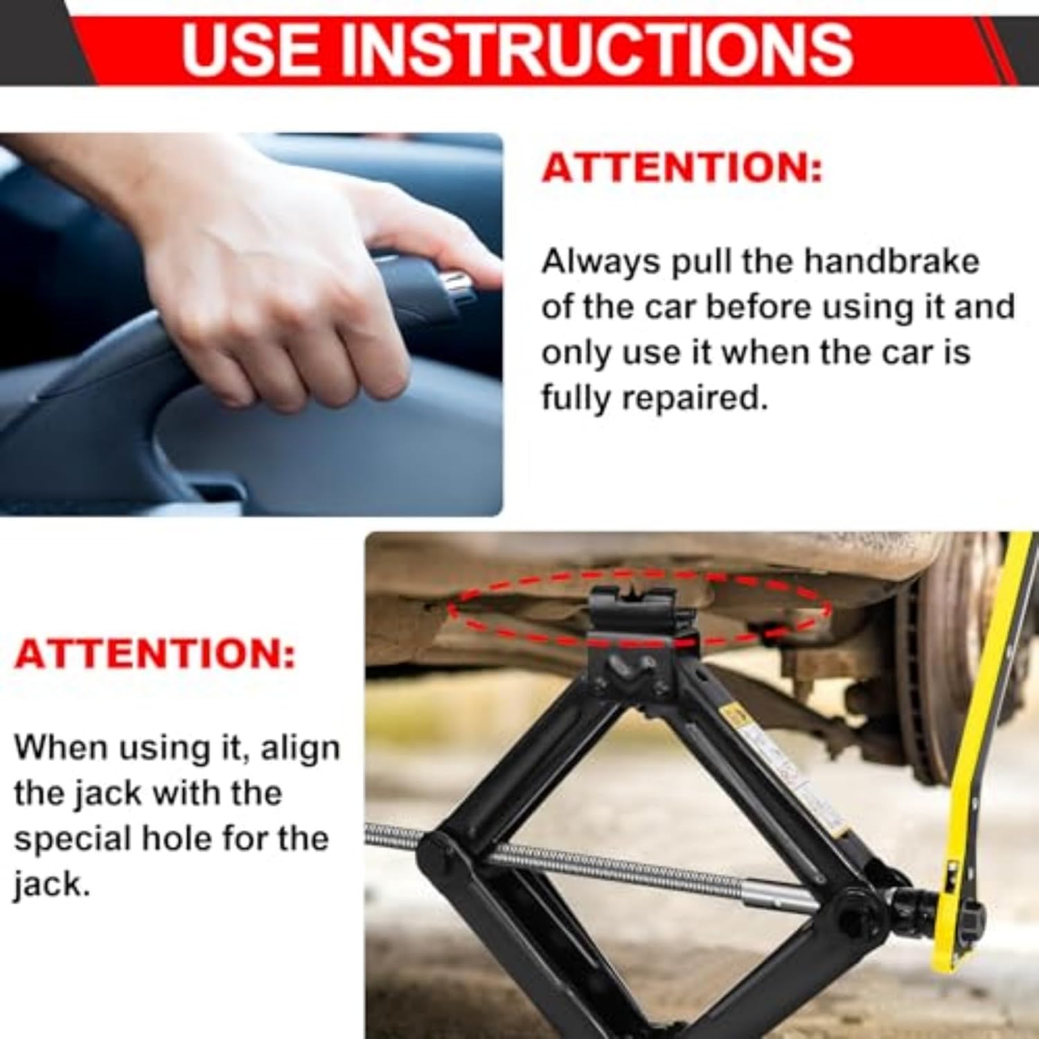 Scissor Car Jack for Audi S1 S3 S5 S6 S7 S8 8V B9 8T F5 C7 C8 D4,Multipurpose Universal Car Jack Kit,Portable Spare Tire Changing