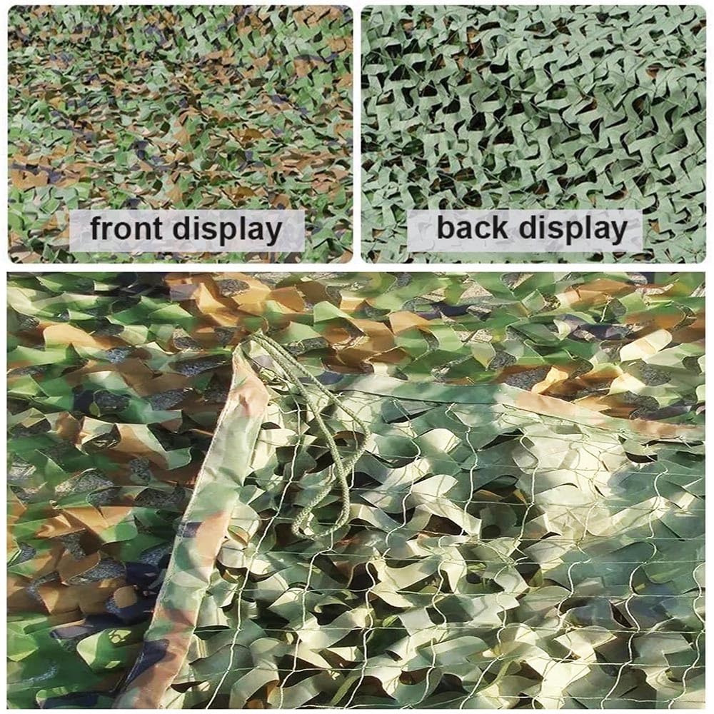 Tarnnetz Bundeswehr Tarnung Net 1m 1.5m 2m 4m 5m 6m 7m 8m 9m 10m 12m 14m 15m 16m 20m Camouflage Netz Wald Jagd draußen Sichtschutz(Größe:10x10m)