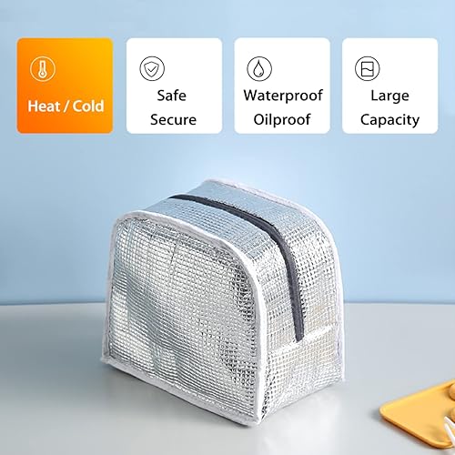 Miniatura 5 de Ethnocal Bolsa de almuerzo aislada para mujer, con pata de gallo, reutilizable, a prueba de fugas, bolsas Bento para la escuela, picnic, trabajo,