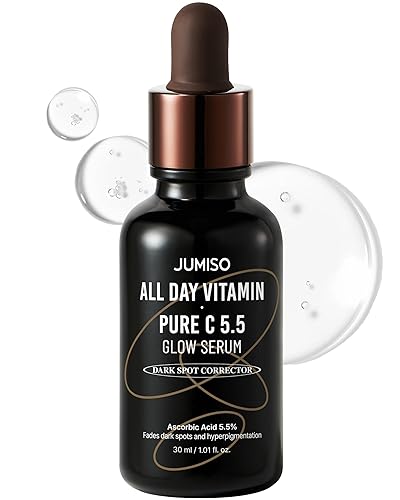 JUMISO All Day Vitamin Pure C 5.5 Glow Serum - L-ácido ascórbico alfa-arbutina aronia extracto mejora la pigmentación hiperpigmentación - Cuidado de