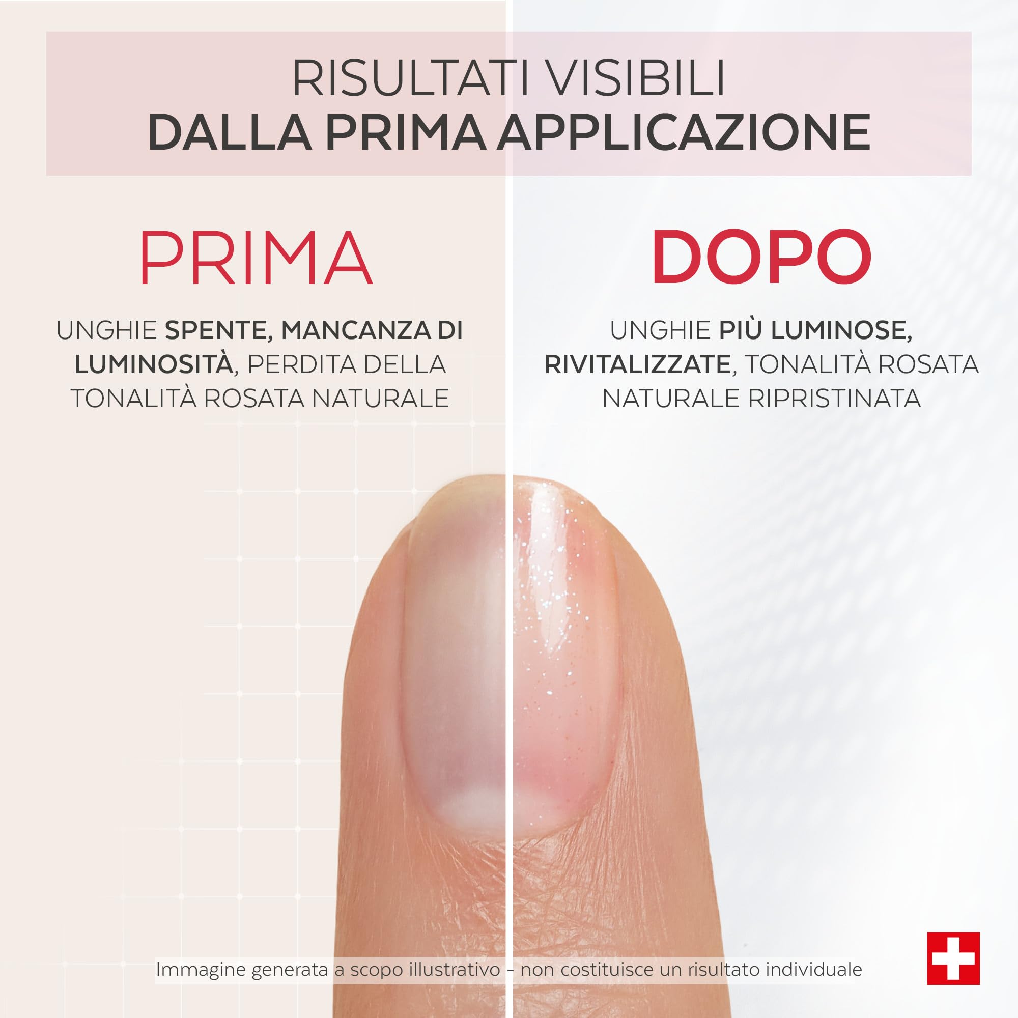 PODERM Smalto Trattamento Correttore & Perfezionatore – Booster di Luminosità | 8 ML – Ravviva Tonalità Rosa Naturale & Sublima la Brillantezza per Unghie Opaca | Sviluppato da un Podologo in Svizzera