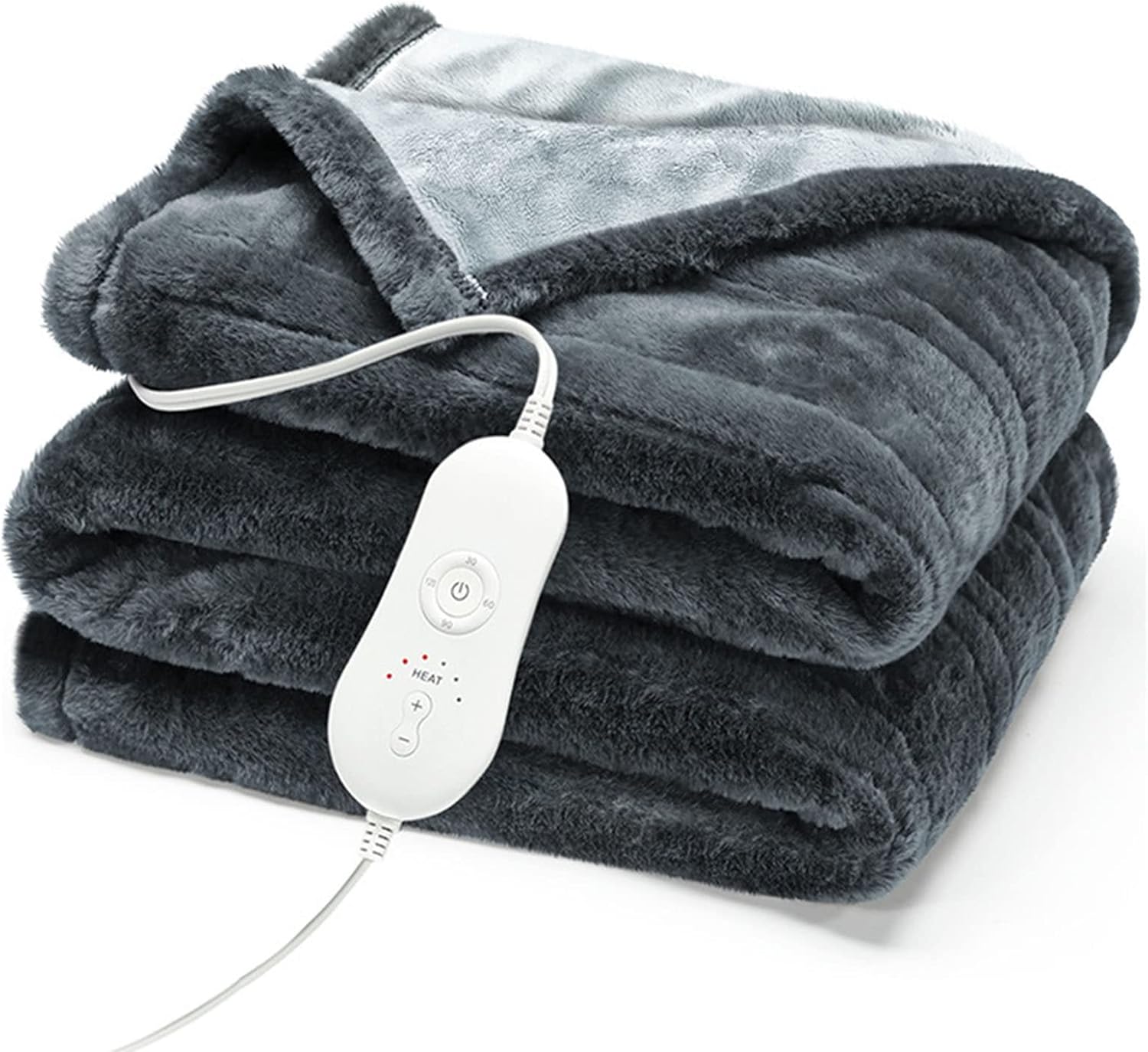 ANUU Heated Throw, Soft Velvet Electric Blanket, Large