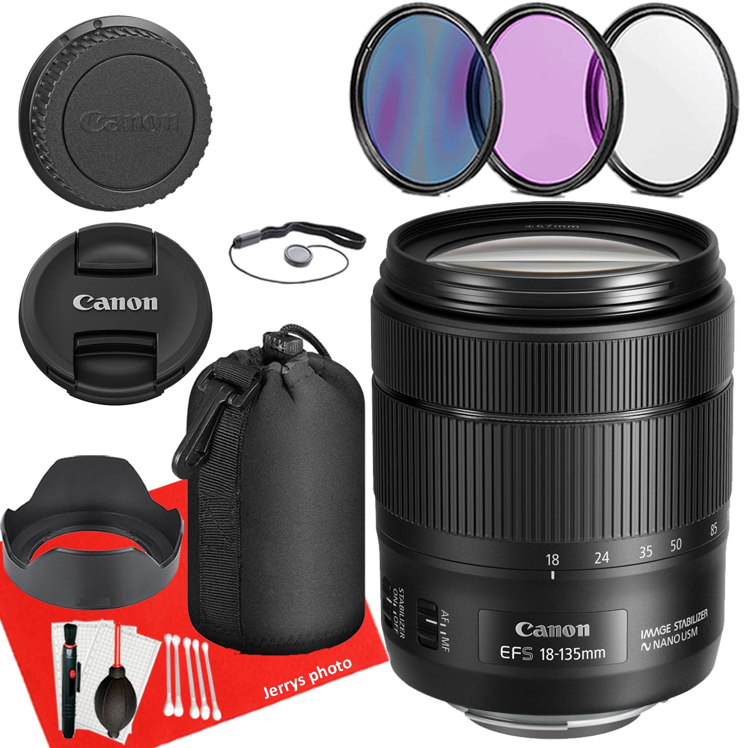 Amazon.com : Canon EF-S 18-135mm f/3.5-5.6 is USM Lens for
