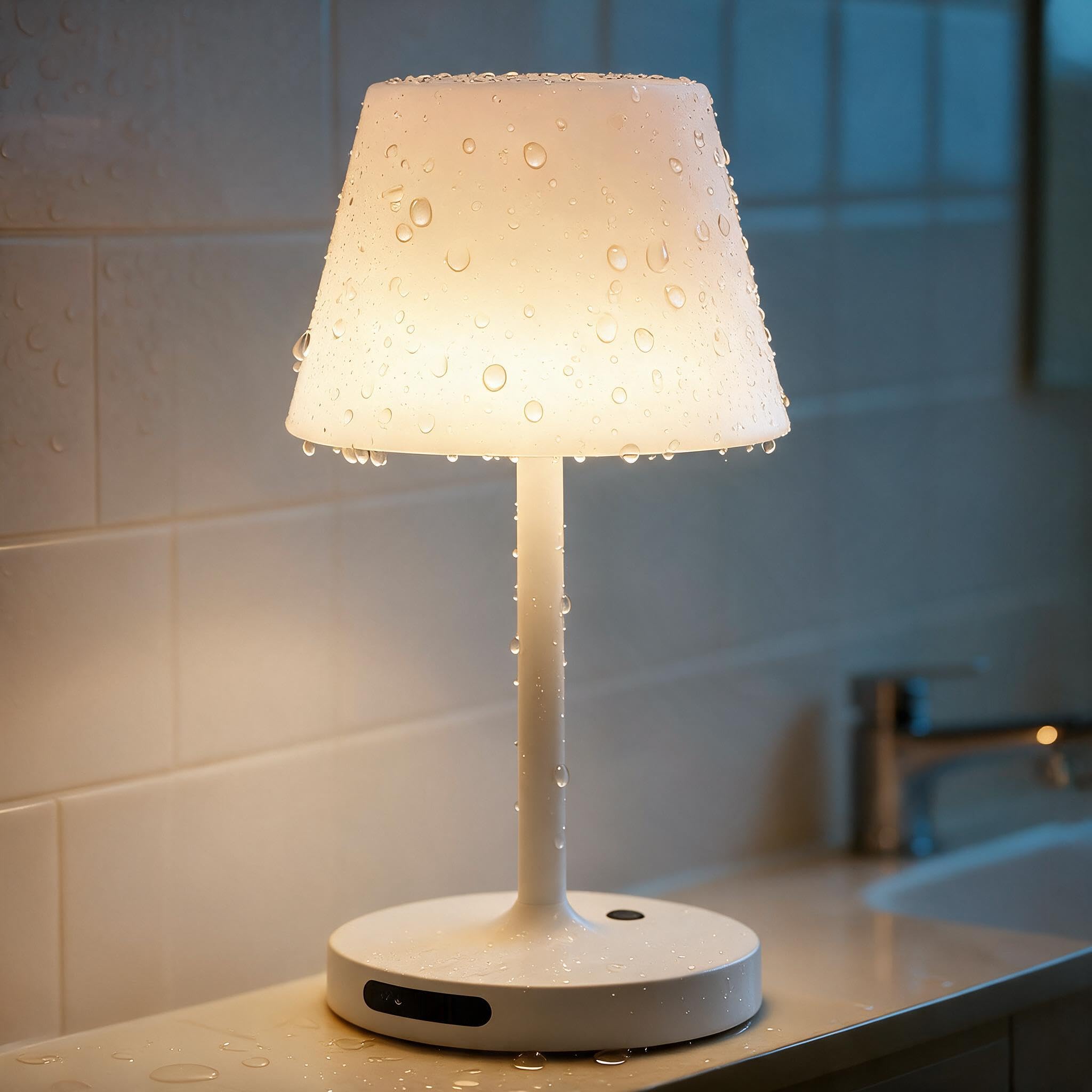 SAIWEYA Outdoor Waterproof Shower Lamp, 8000mAh Rechargeable Bathroom Lamp