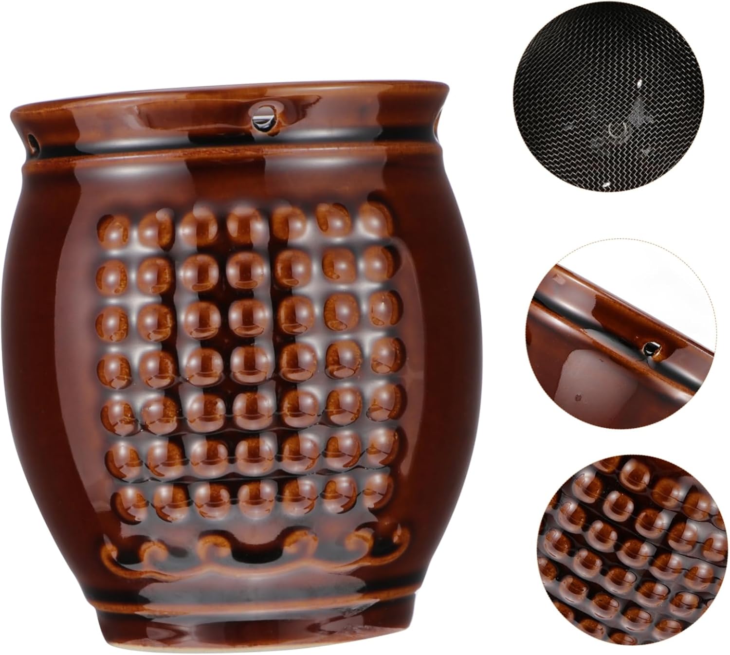 Moxa Scraping Box Burner Ceramic Moxibustion Jar Health Care Tool for Cold and