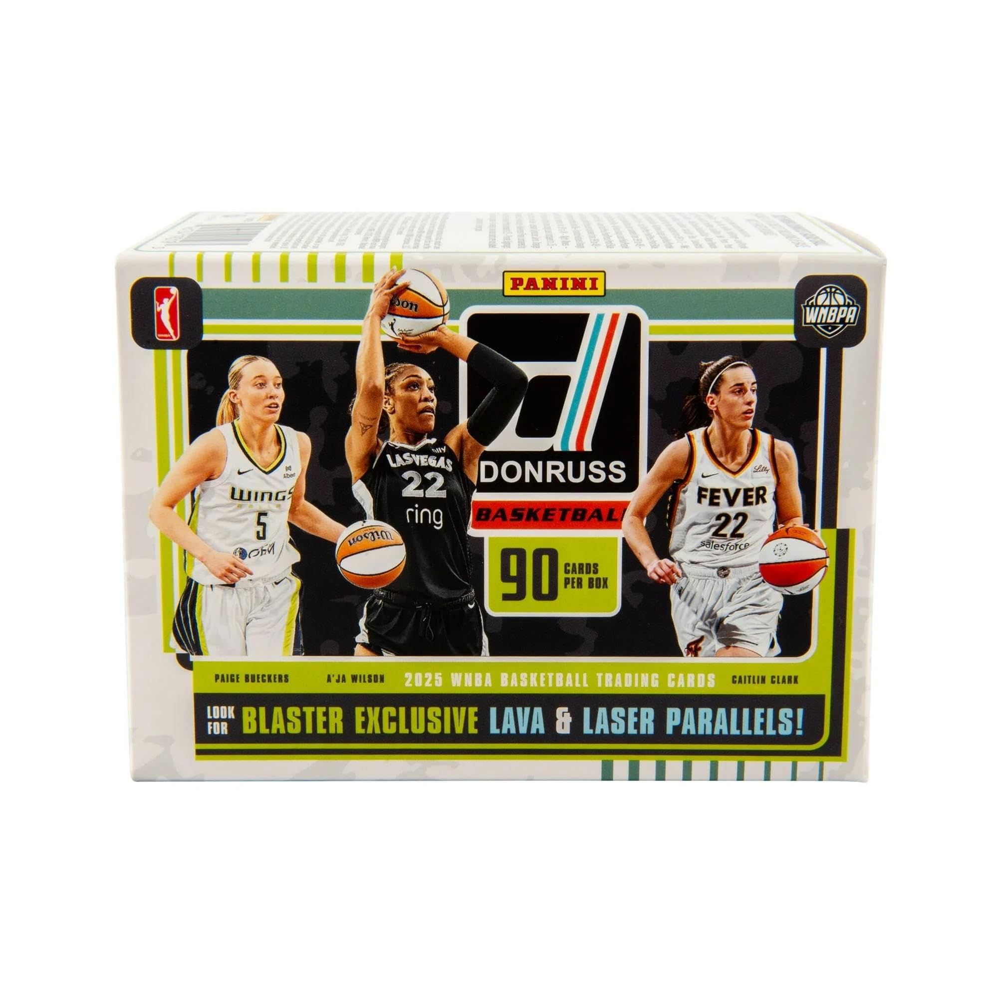 Panini Donruss WNBA Basketball Blaster Box 2024-25 – Cartes à Collectionner Officielles – Comprend des Cartes Rookie, des Inserts et des parallèles – Boîte scellée