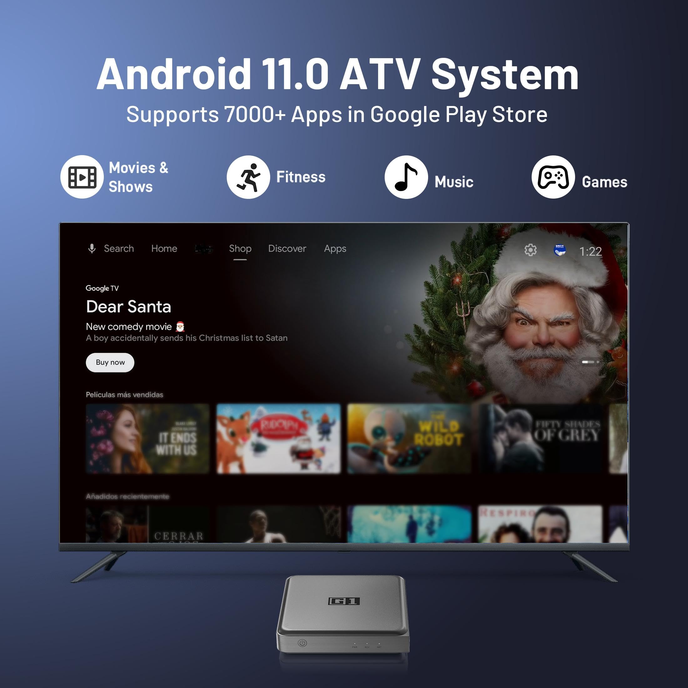 Android TV Box G1 - 4K HDR Con WiFi 6, Supporto Netflix E Dolby Vision - Foto 6