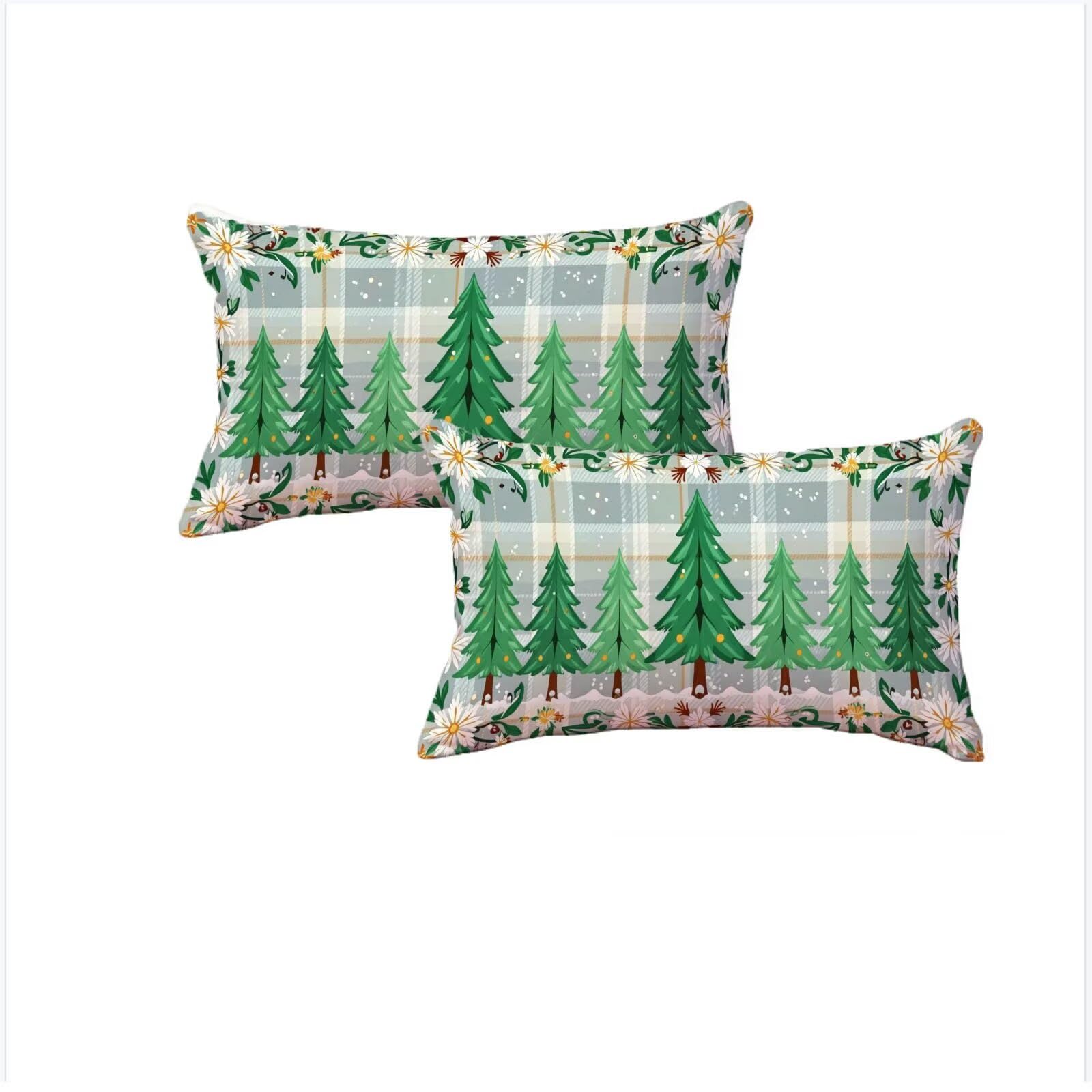 Taies d'oreillers 40x70cm de Noël pour décoration salon