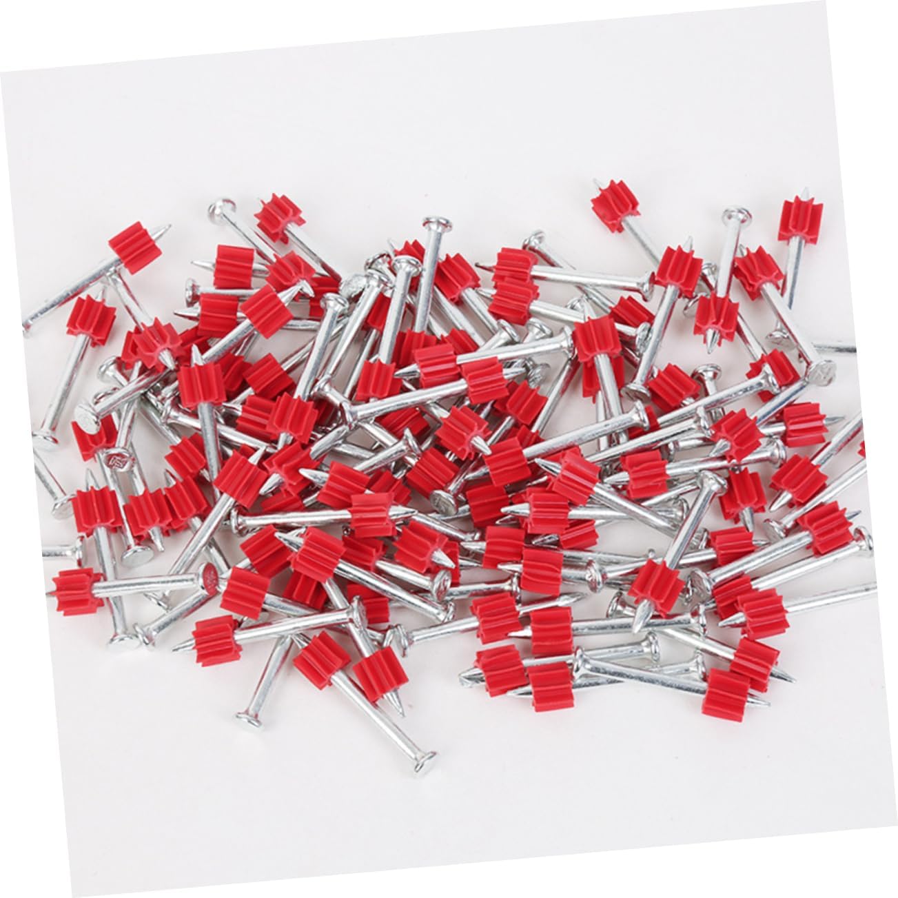 ULTECHNOVO 100pcs Extended Hard Nails for Wall Decor Heavy-duty Fixed Straight Nails for Woodworking Picture Framing and Carpentry Projects